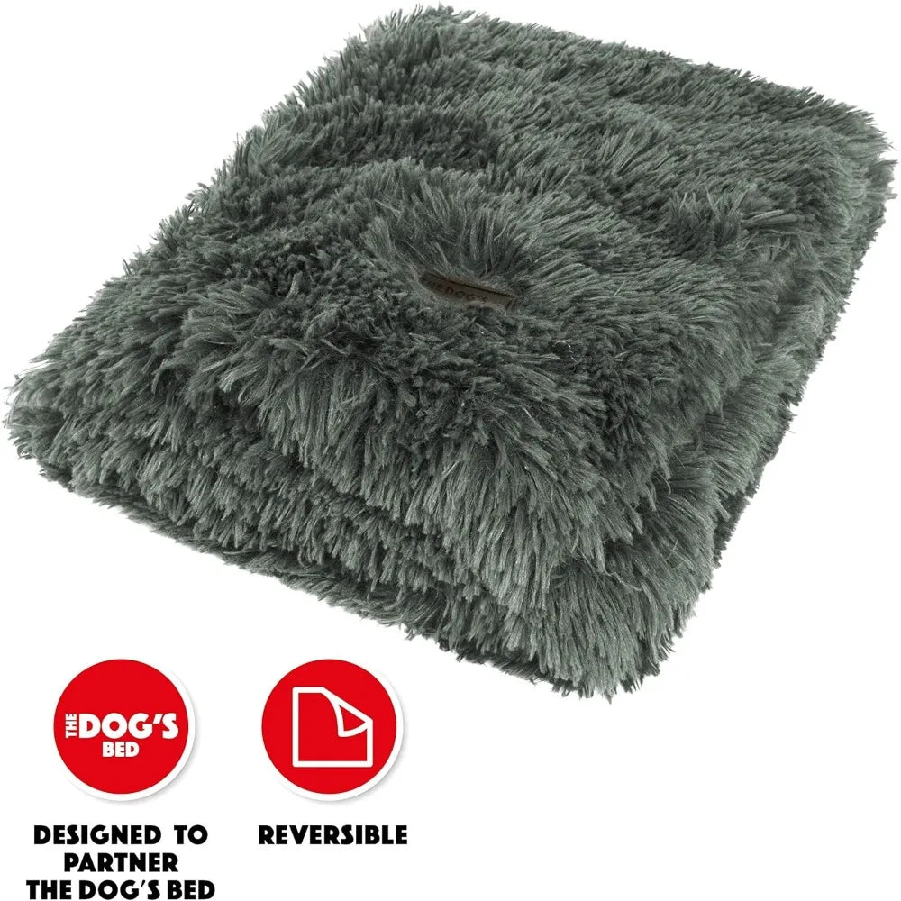 The Dog's Sound Sleep Donut Dog Snuggler, Large, Calming, Anti-Anxiety Blanket, Dark Grey
