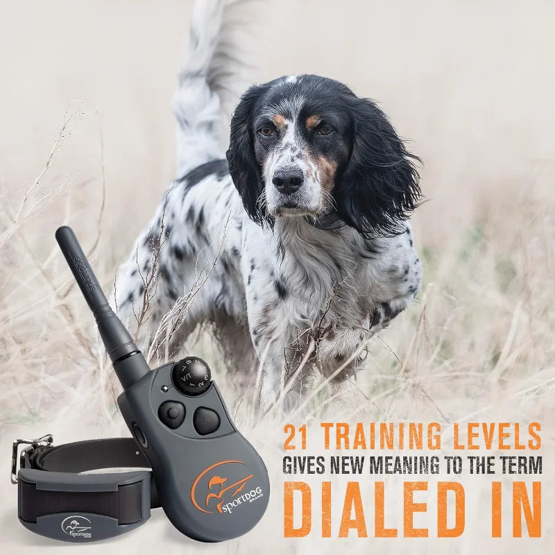 Dog Training Static Collar with Remote, 1/2 Mile Range Waterproof Dog E-Collar, Submersible up to 25 Ft