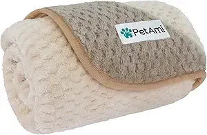 Waterproof Dog Blanket, Leakproof Puppy Blanket for Small Medium Dog, Furniture Sofa Couch Cover Protector, Fleece Pet Throw In